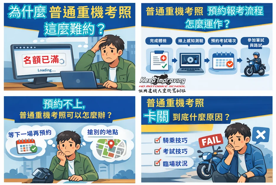 普通重機考照預約制度與報考流程整理說明
