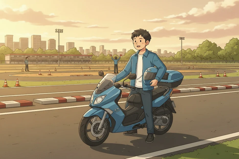 Ordinary Motorcycle Test Pass